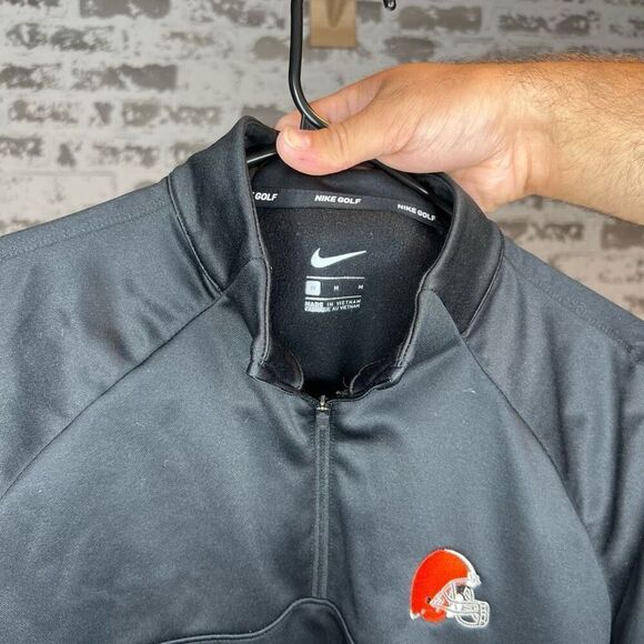 Nike golf Cleveland Browns long sleeve 1/4 zip - Picture 4 of 6